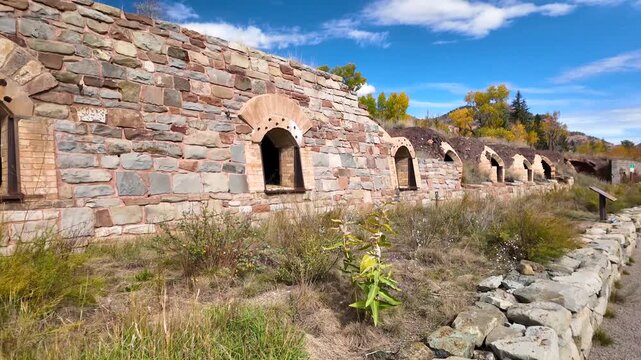 Historic stone coke ovens in Redstone, Colorado