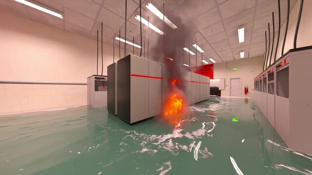 データセンター　3DCGレンダリング