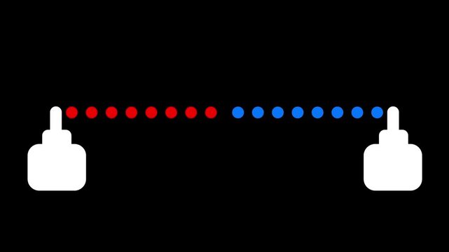 Digital network connection and data transfer icon. Symbolizes syncing, communication, server nodes, and seamless technology integration.