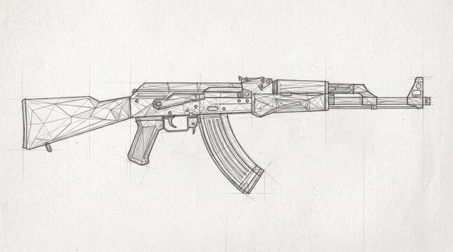 machine gun and rifle