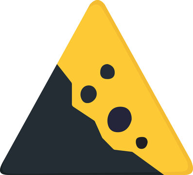sign of rockfall
