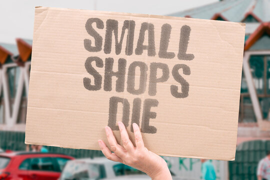 "Small shops die" Local businesses close as chains undercut them everywhere. ECONOMY. RETAIL. SMALL. SURVIVAL. COMPETITION.
