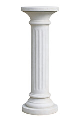 Obraz premium White column stands tall, classical design.