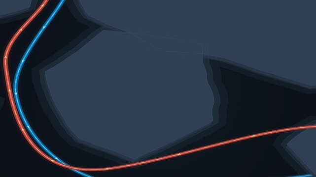 Educational animation of the Earth thermohaline circulation system showing the global ocean conveyor belt deep water currents surface flow and thermal exchange across a stylized world map