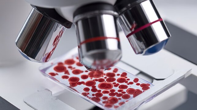 Leukemia Medical Illustration Showing Abnormal Blood Cells, Bone Marrow Disease, Cancer Diagnosis, Hematology Research, Patient Education and Modern Healthcare