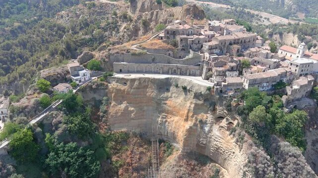 Rabatana, centro storico di Tursi visto dall'alto