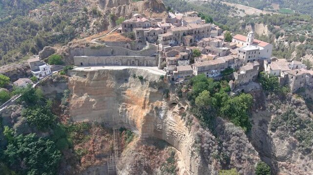 Rabatana, centro storico di Tursi visto dall'alto