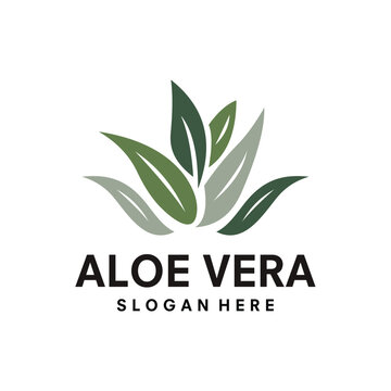 Aloe Vera logo vector template illustration