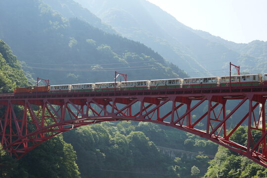 黒部渓谷鉄道の風景　新山彦橋