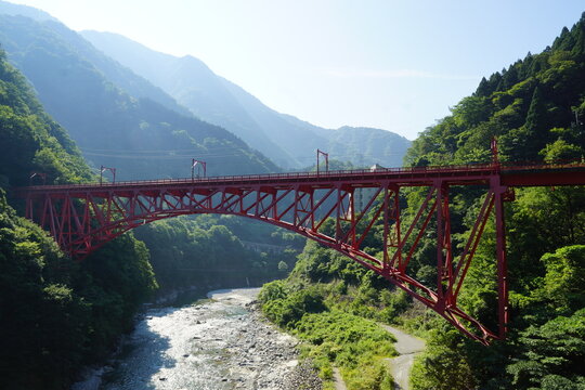 黒部渓谷鉄道の風景　新山彦橋