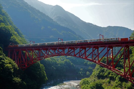 黒部渓谷鉄道の風景　新山彦橋