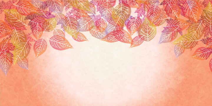 Vibrant Autumn Maple Leaves Seasonal Background Frame