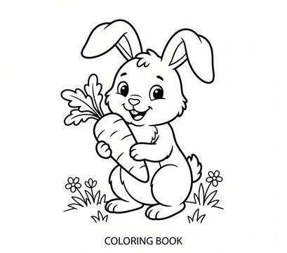easter bunny with easter egg