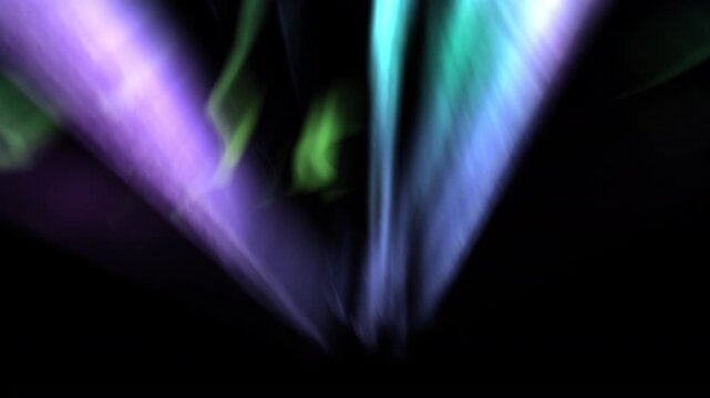 Radiant Aurora Borealis Purple and Green Loop