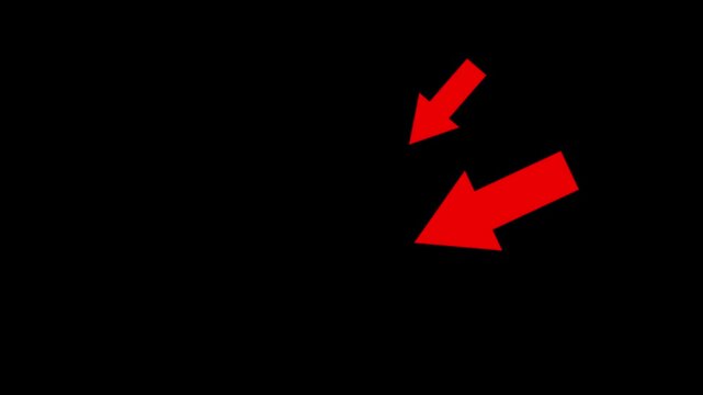 Animated white arrow overlays dashed directional pointers on transparent background. hand-drawn chalk doodles and dashed directional pointers.