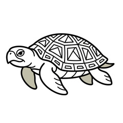 Fototapeta premium Cartoon Turtle Illustration