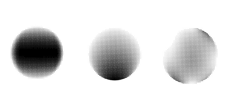 Black concentric circle set. Sonar or sound wave ring collection. Dotted and linear epicentre, target, radar icon concept. Ripple radial signal or vibration elements. Vector line and halftone symbols