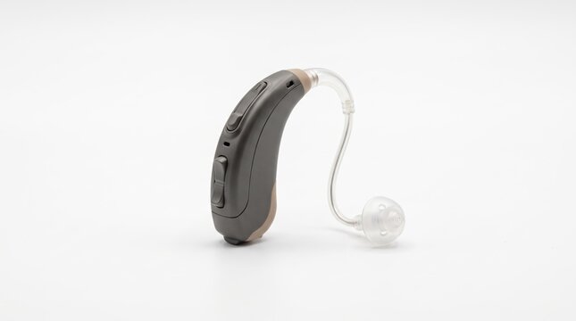 Modern digital hearing aid device for people with hearing loss problems