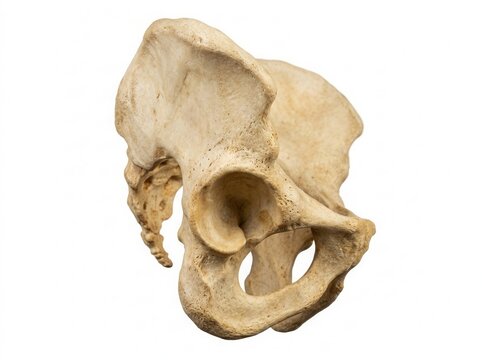 Anatomical Pelvis Bone Structure Detailed Study On White Background