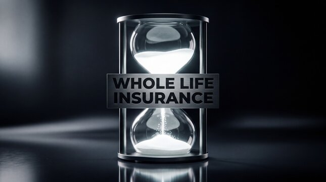 Whole Life Insurance Lifetime Value Illustrated With Hourglass