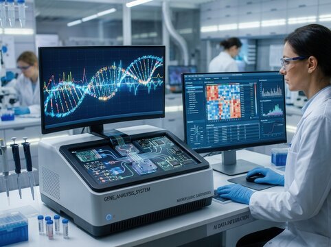 Advanced Genetic Analysis Technology In Modern Laboratory