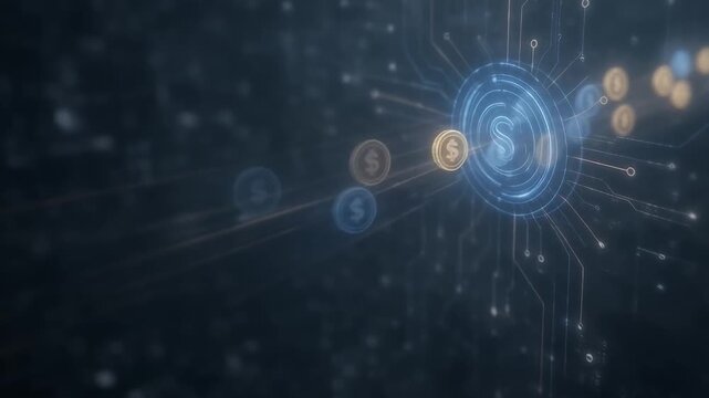 Fintech Digital Payment Flow Loop