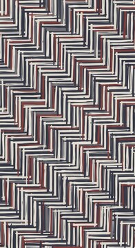 Geometric Zigzag Pattern Textile, Abstract Stripe Design, Textured Woven Fabric, Repeating Visual, Craft Material