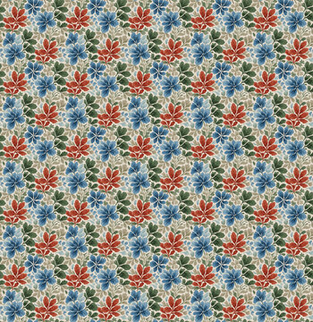 Geometric diamond seamless pattern watercolor tiles