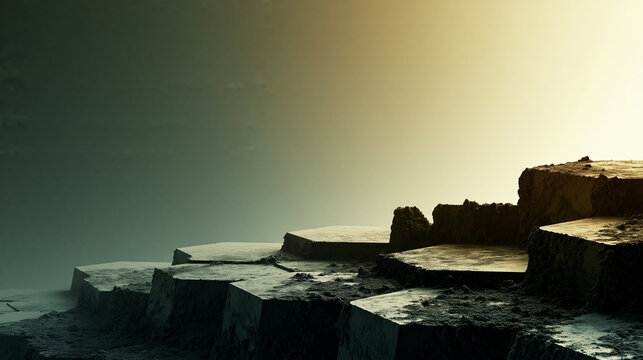 Basalt plate landscape, geothermal energy, geological research, climate adaptation, mineral resources
