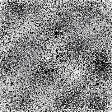 Grayscale speckled background with varied dot density and organic texture.