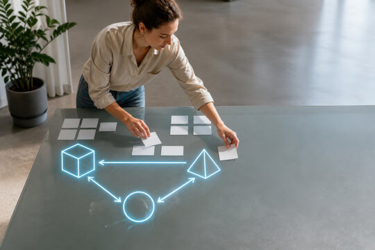 Data Scientist Connecting Models with Network Hologram
