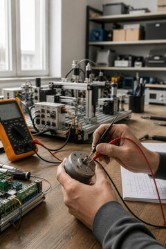Electric Motor Encoder Calibration for Industrial Automation, Motion Control and Precision Maintenance