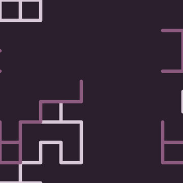 Seamless Plum Shadow Greek Key Pattern Half-Drop - Geometric Repeating Tileable Background