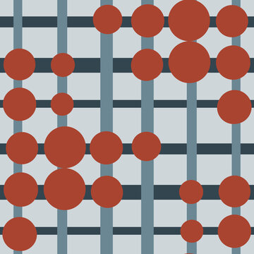 Seamless Slate Harbour Basketweave Pattern Half-Drop - Geometric Repeating Tileable Background