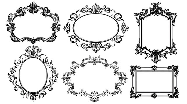 set of vintage frames