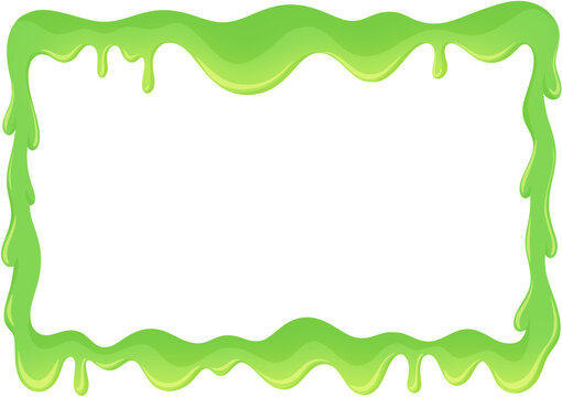 Dripping Green Slime Frame for Halloween and Toxic Themed Projects