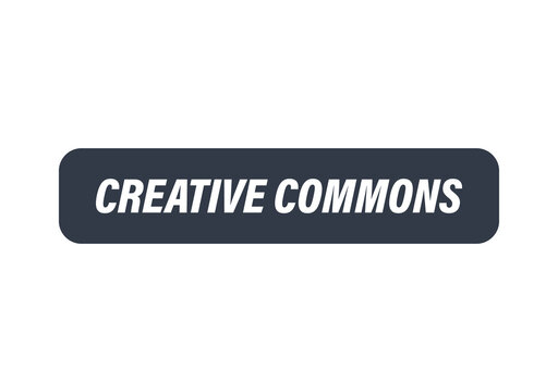 Creative commons modern badge design