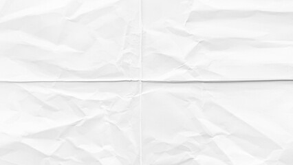 Obraz premium Crumpled white paper texture, minimalist style desktop wallpaper.