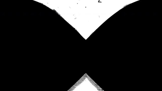 Minimalist Black and White Circular Geometric Video Transition Luma Matte Overlay