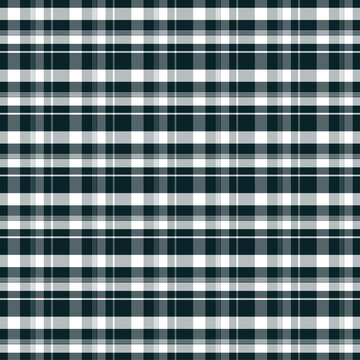 Classic Black Tartan Plaid Seamless Fabric Texture