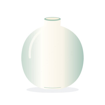 Ceramic vase vector illustration