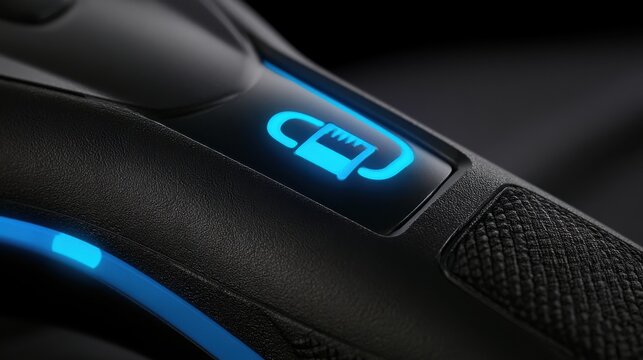 Close up of a handheld digital security authenticator device