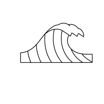 Stylized wave illustration