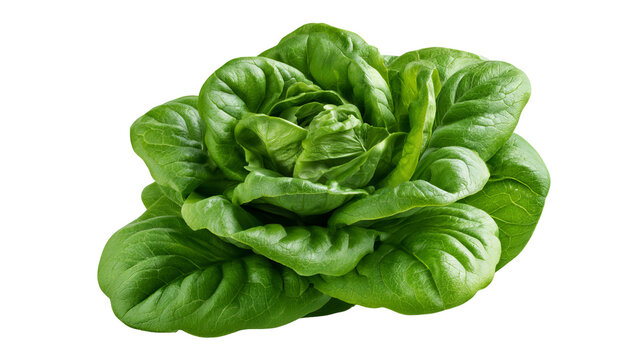 Fresh sorrel leaves with vibrant green color and natural leafy texture, isolated PNG on transparent background