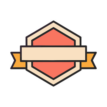 Badge with Ribbon