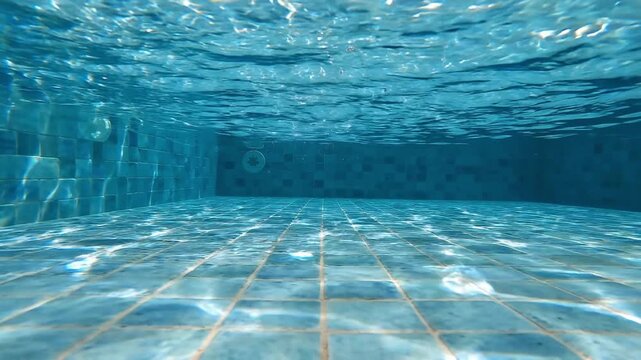 Underwater View Looking Up at the Water Surface