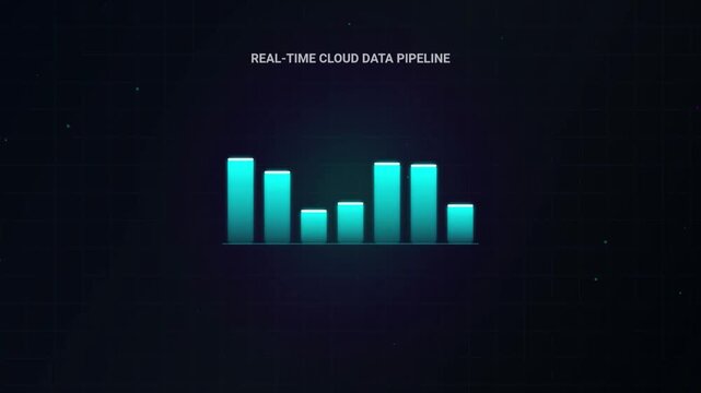 Real-Time Cloud Data Pipeline Background with Abstract Digital Network and Fast Data Flow