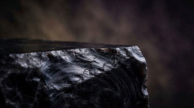 Dark stone podium texture background