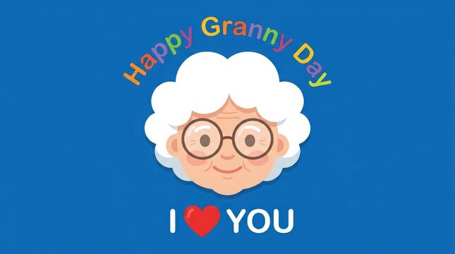 Happy granny day greeting card