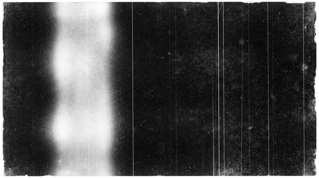 Photocopy scan texture with film grain and light leaks on black, featuring gritty vintage noir aesthetic and industrial grunge for cinematic video overlay and music album artwork.